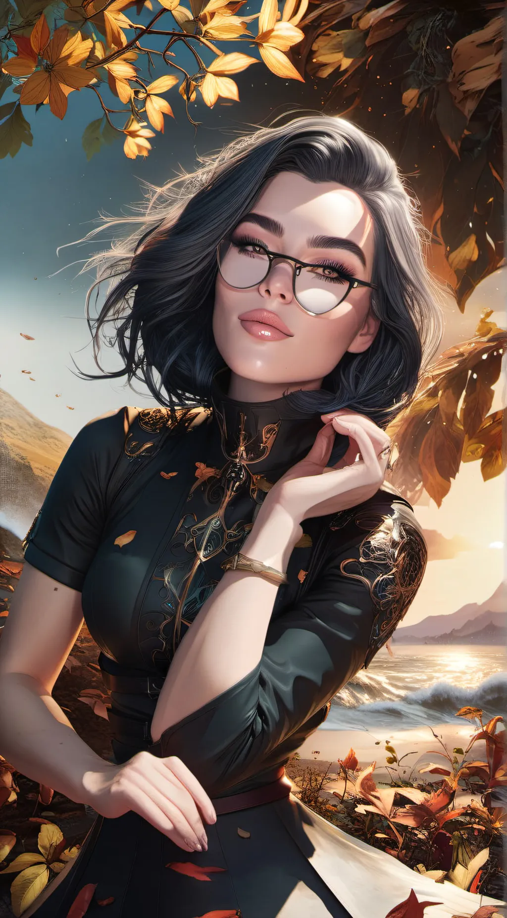 ai character: Sarah A Y Perez background