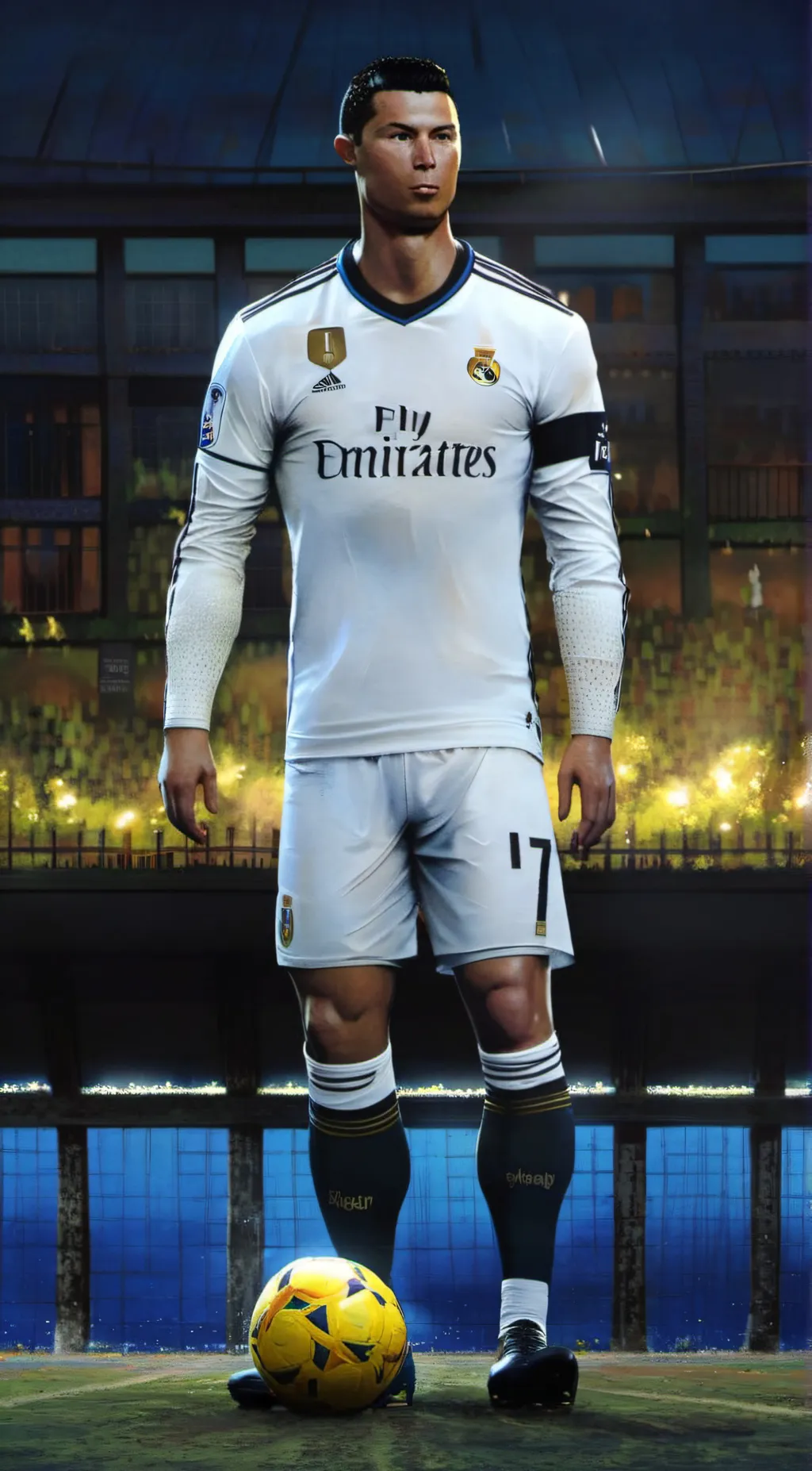 ai character: Ronaldo  background