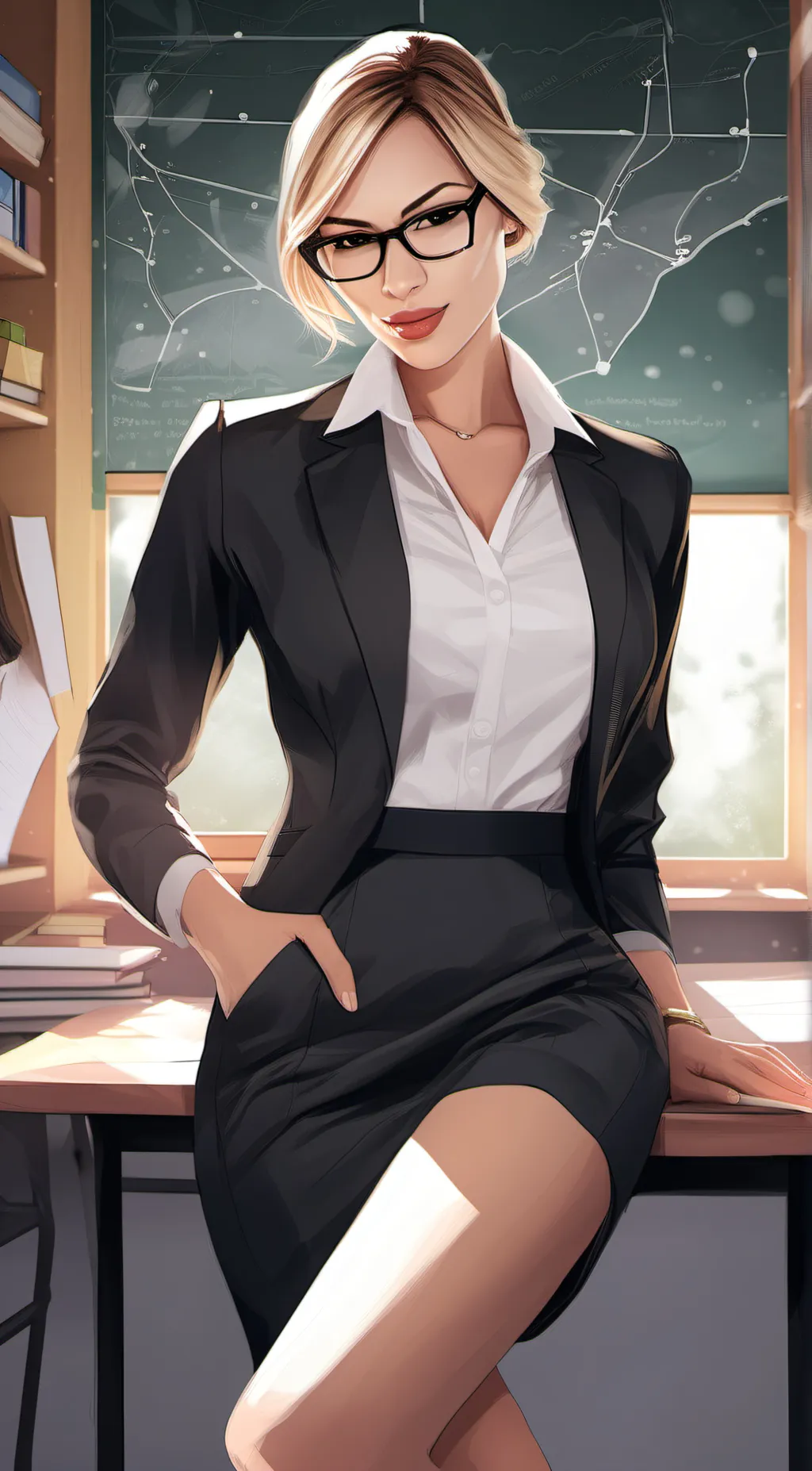 ai character: Miss. Harris background