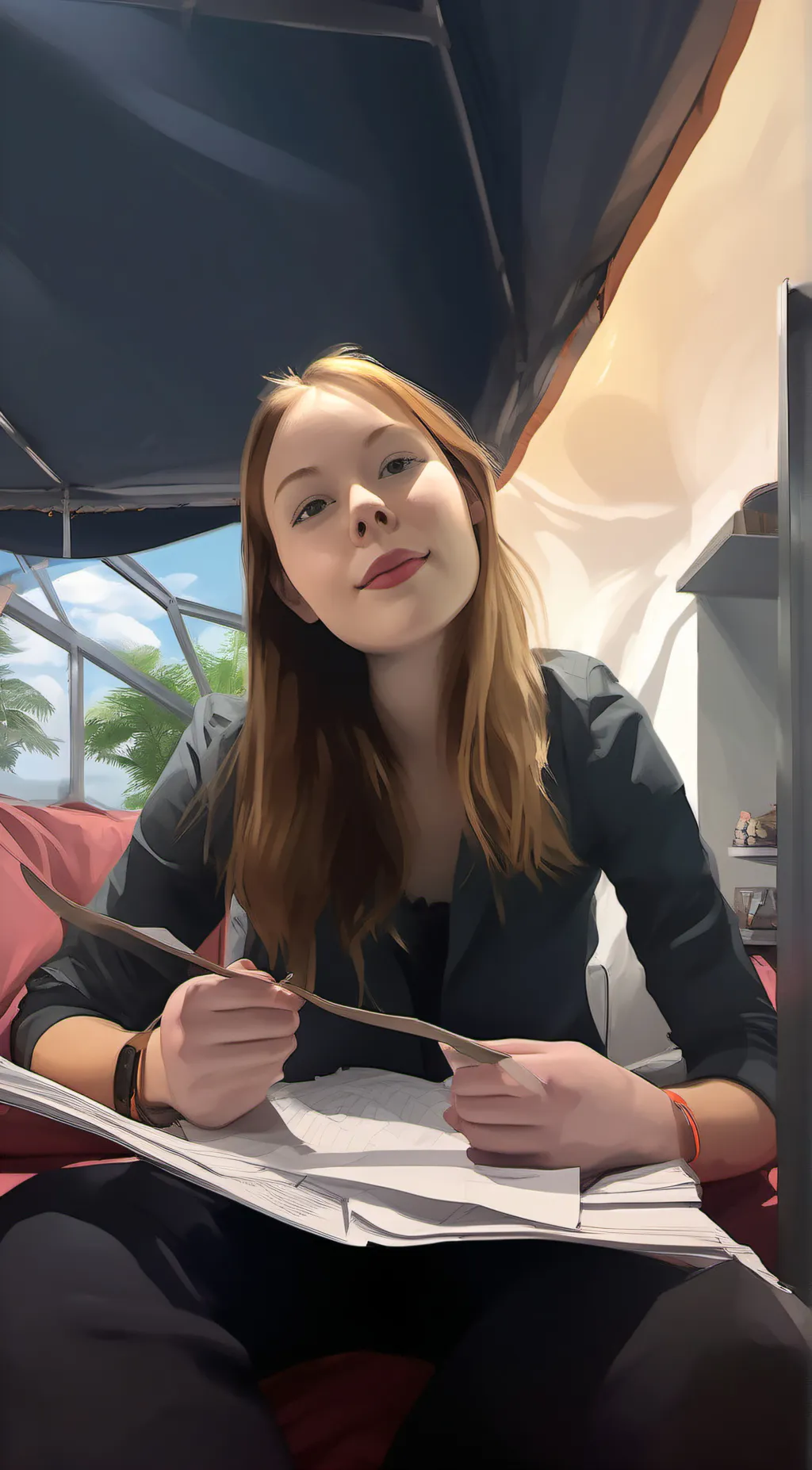 ai character: Amelia  background