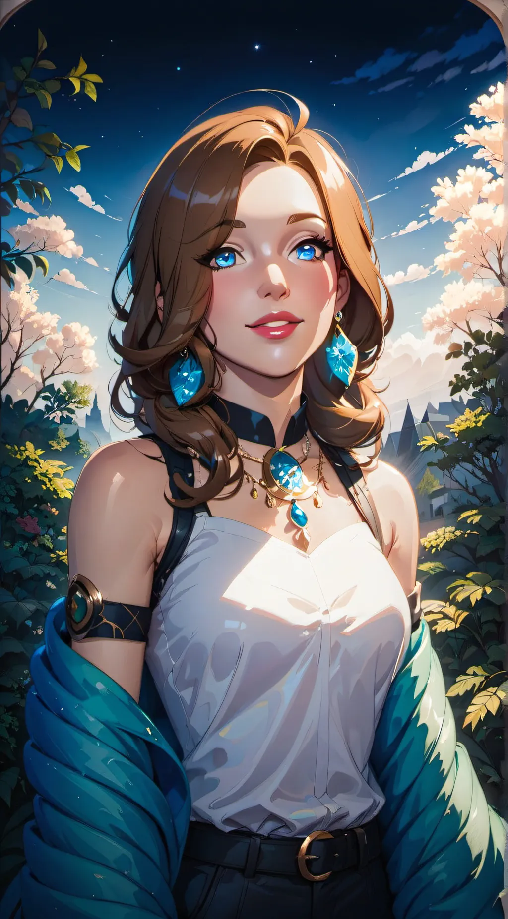 ai character: stitch  background