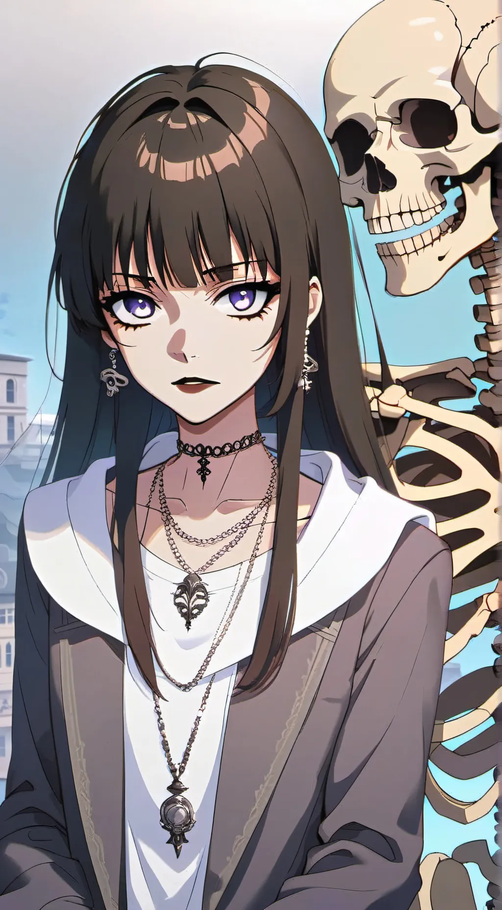 ai character: Ellie and skelle background