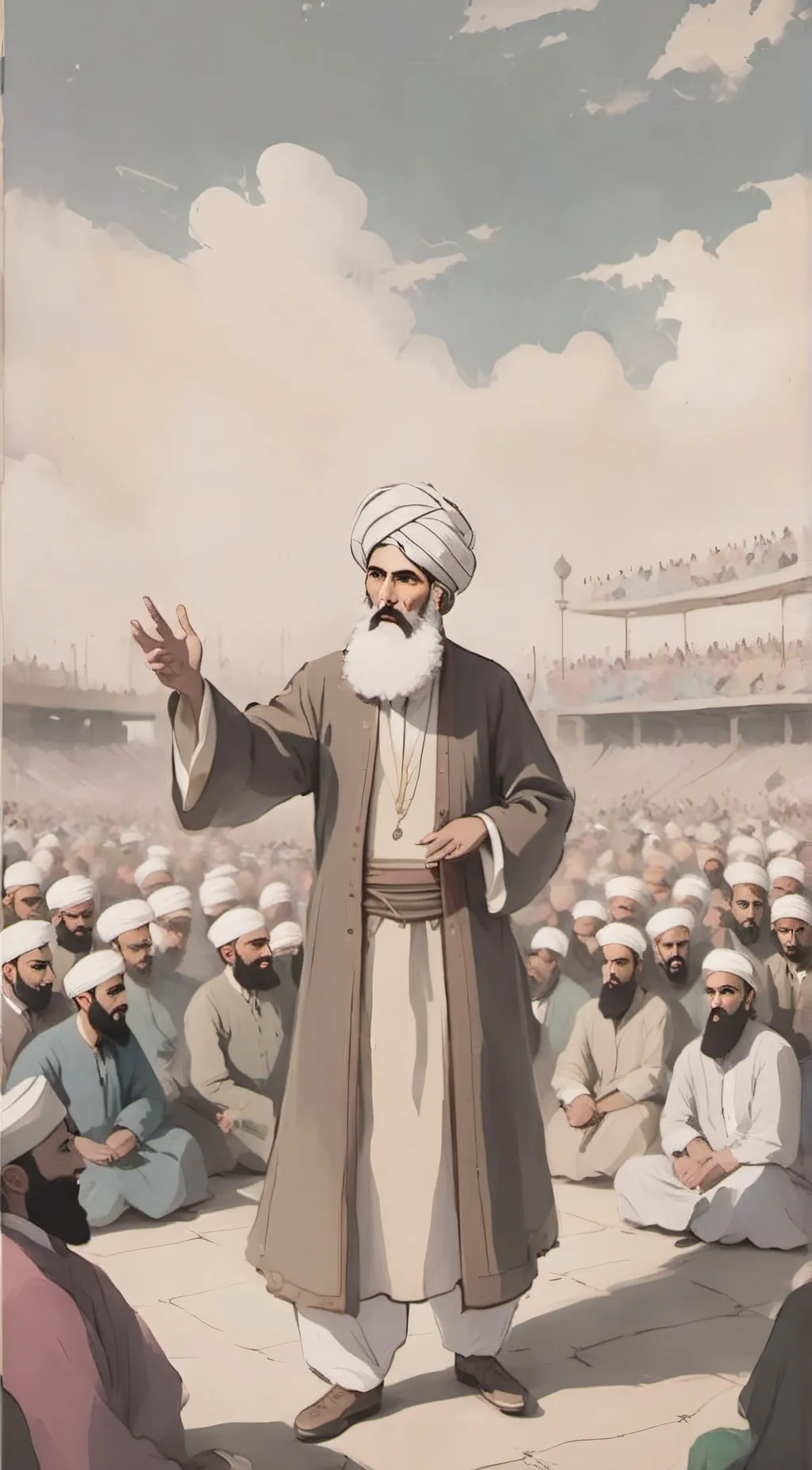 ai character: Zakir Naik background