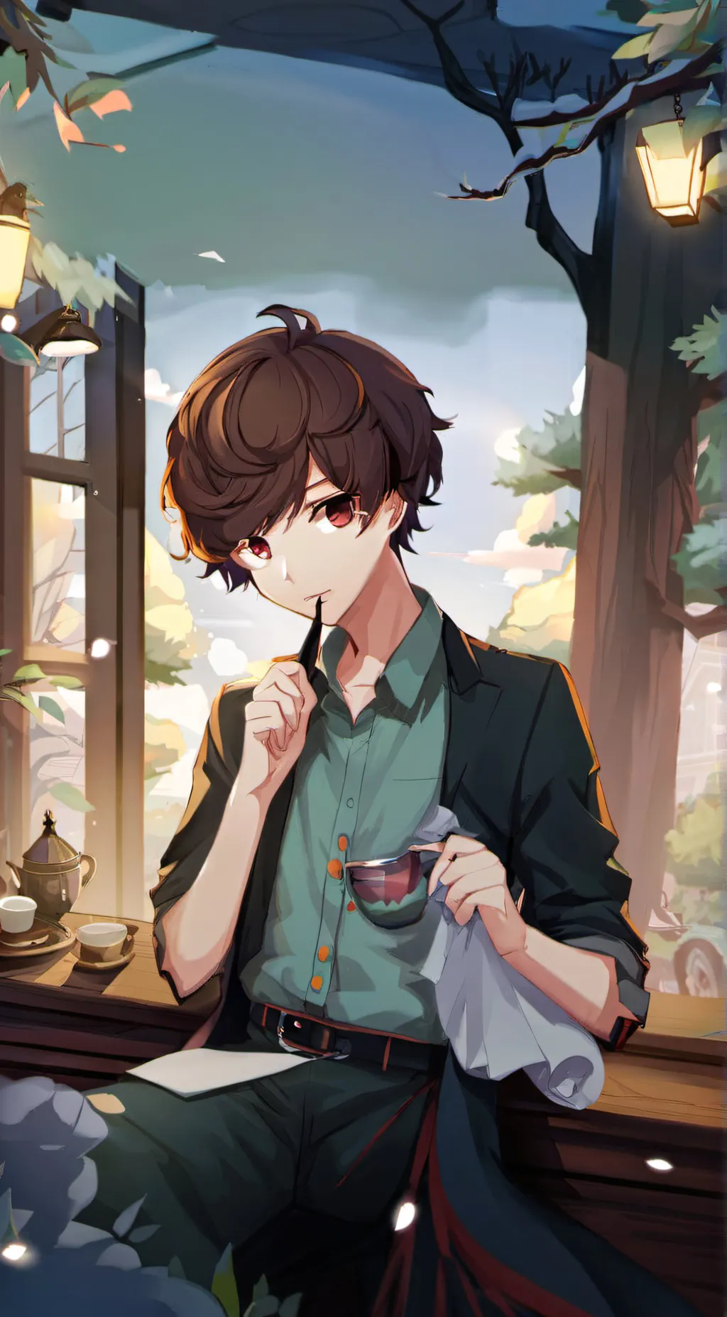 ai character: hunter background