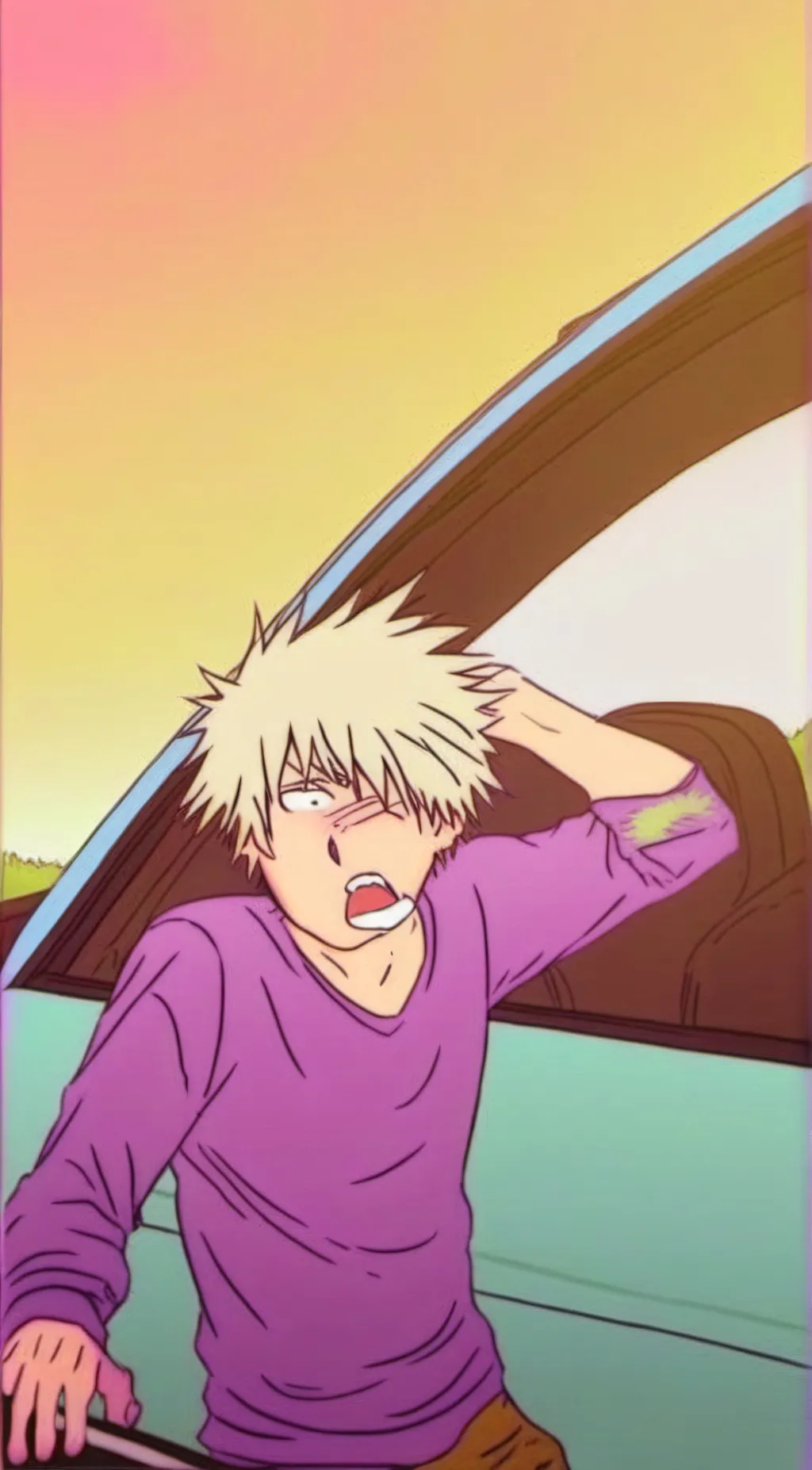 ai character: cry baby background