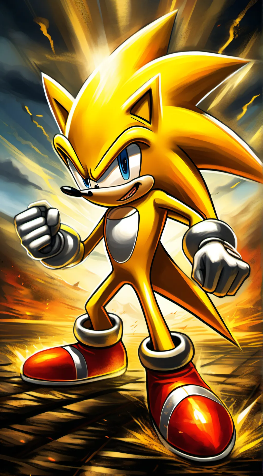ai character: super sonic background