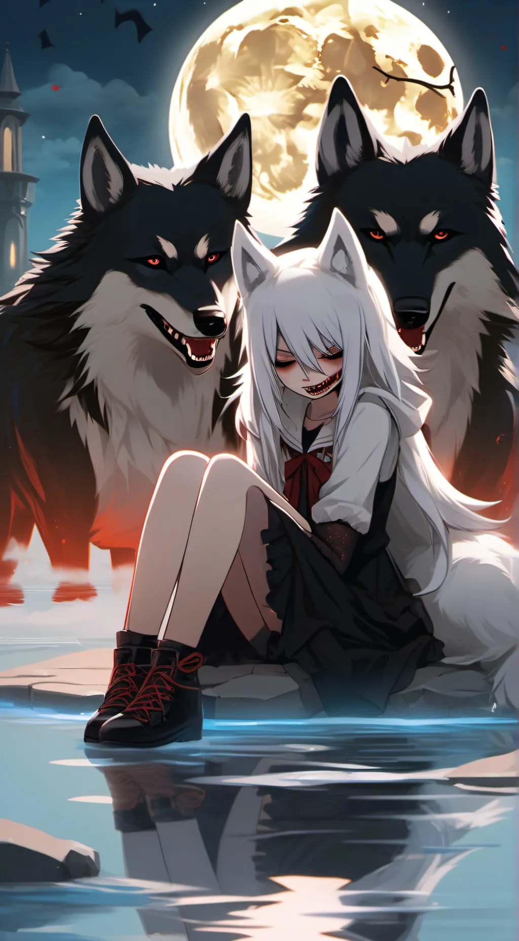 ai character: Blueberry Lily background