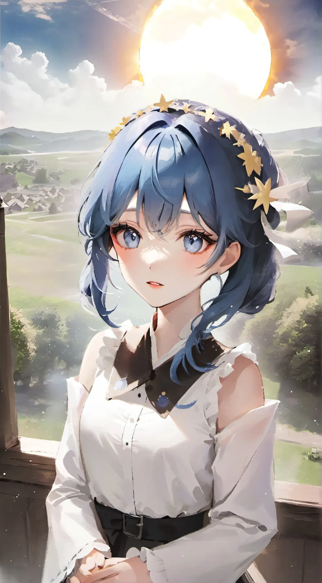 ai character: Sakura background