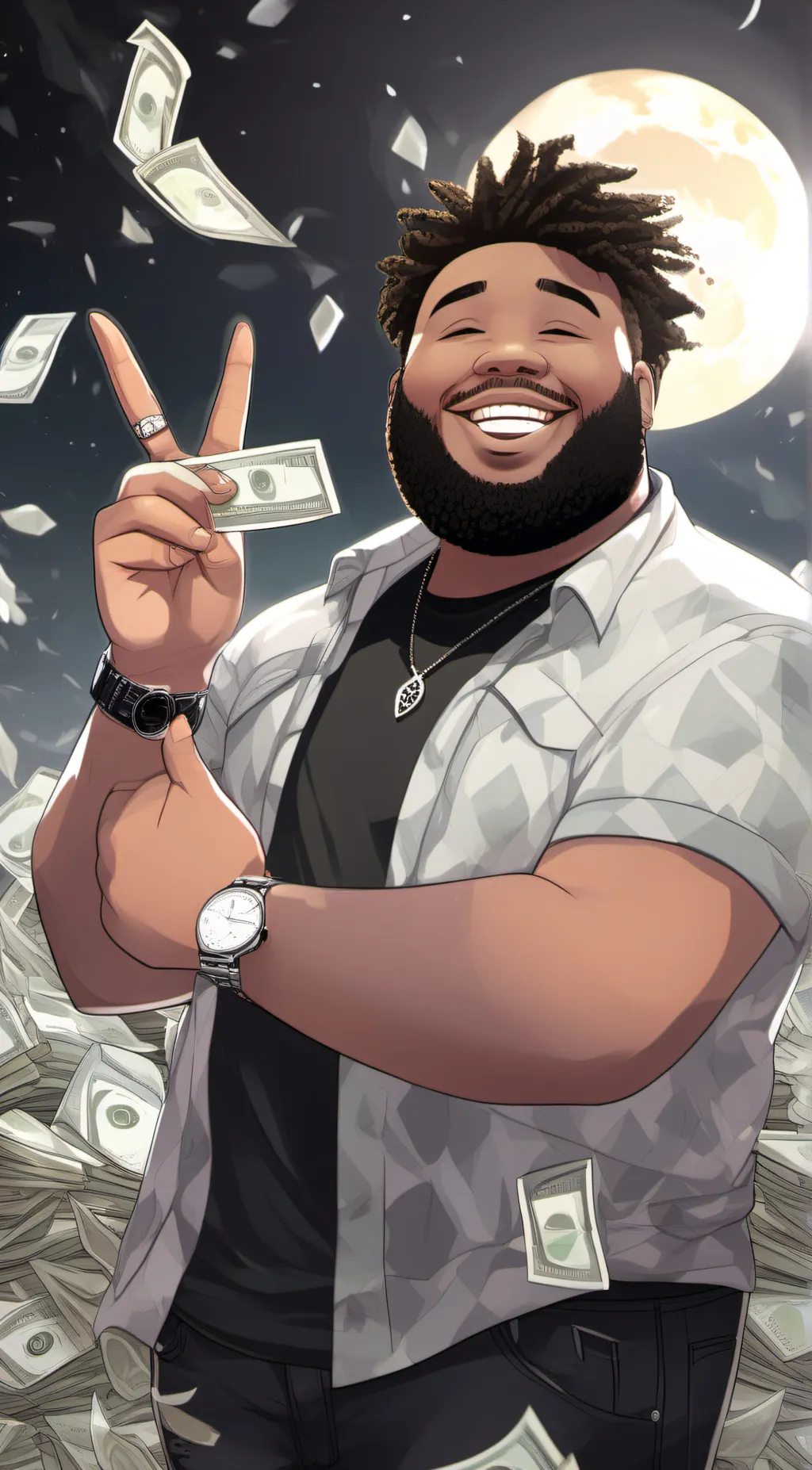 ai character: Rod Wave background