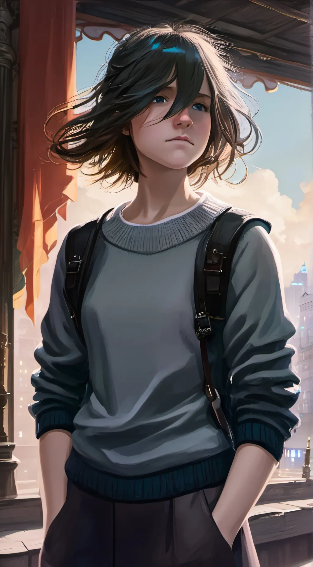 ai character: Luna background