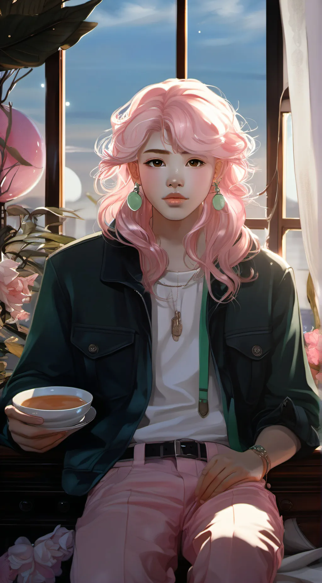 ai character: Momo background