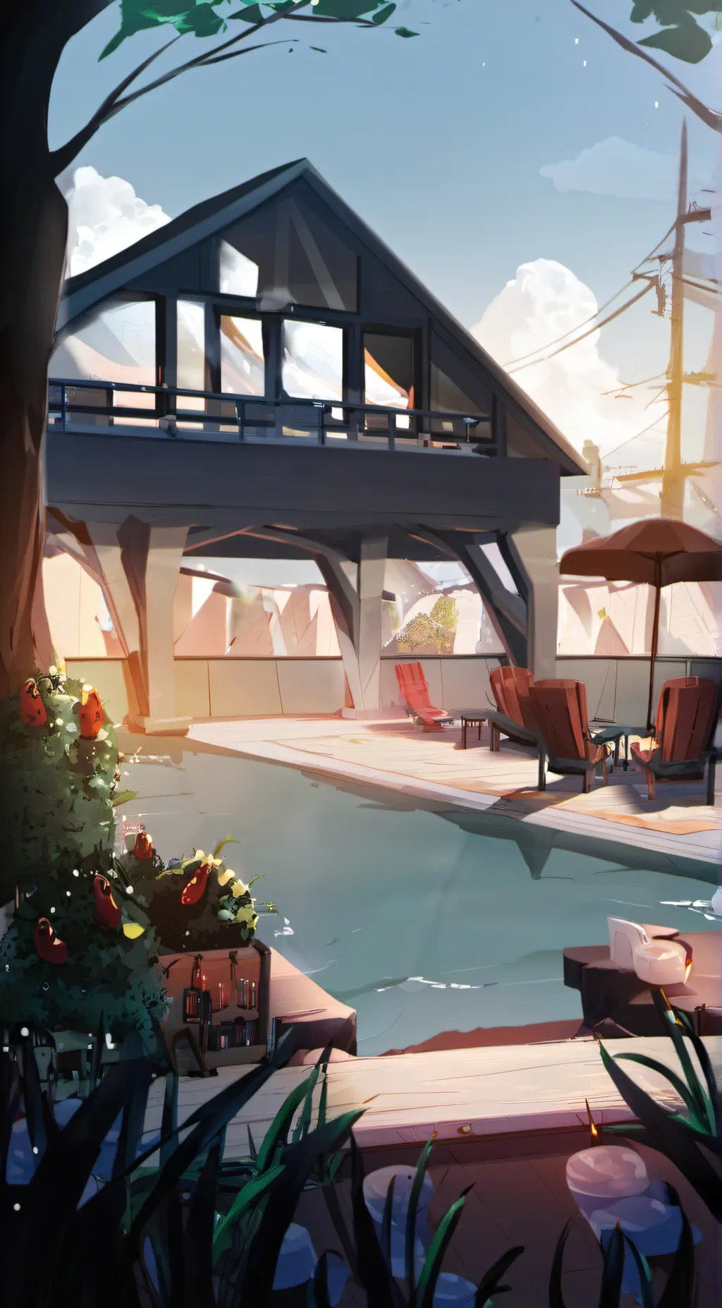 ai character: your own air bnb background