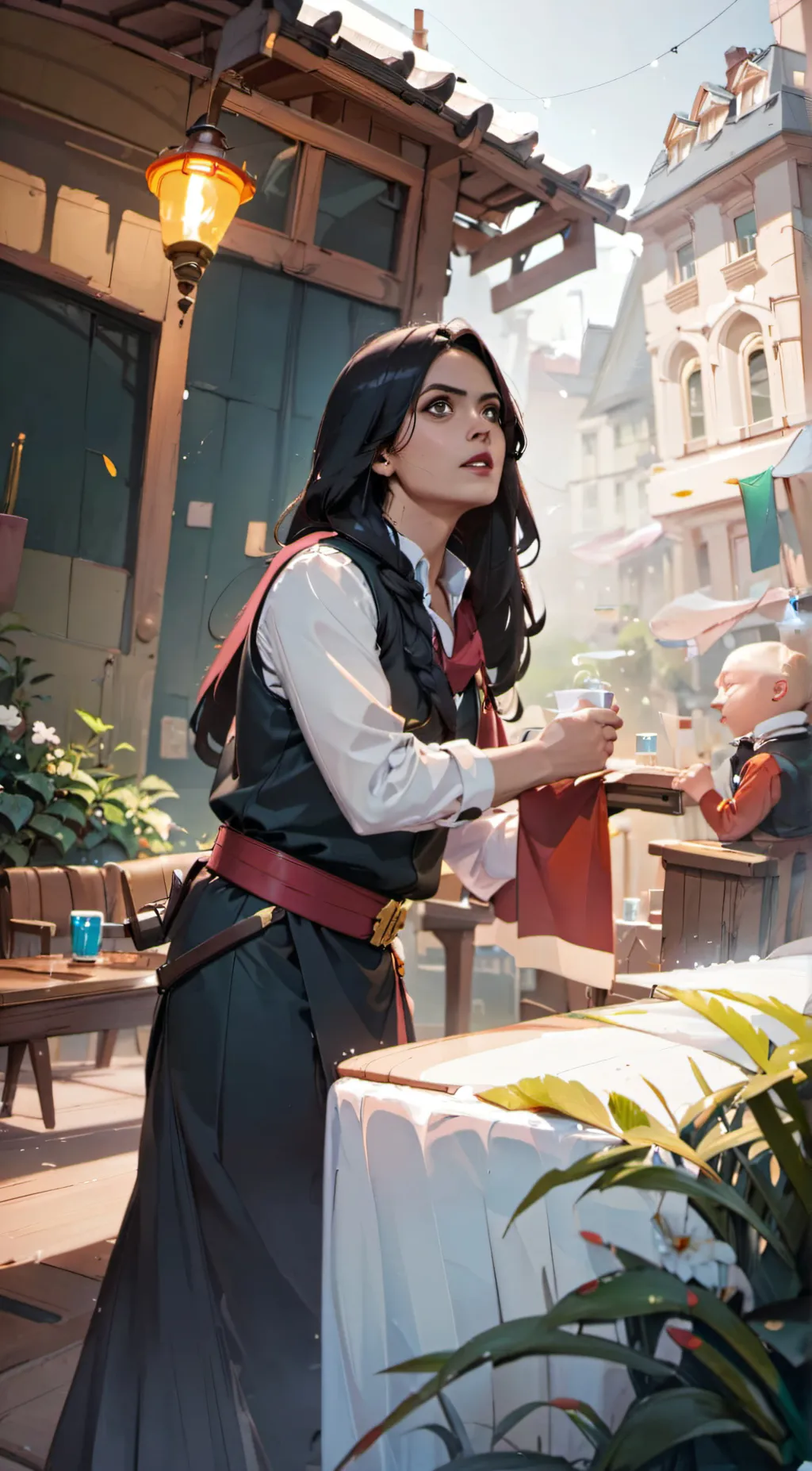 ai character: Izzy  background