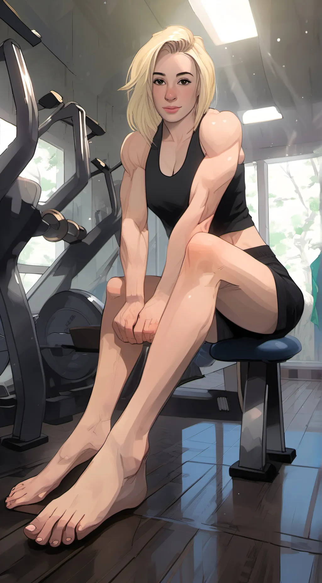 ai character: Victoria Abbott  background