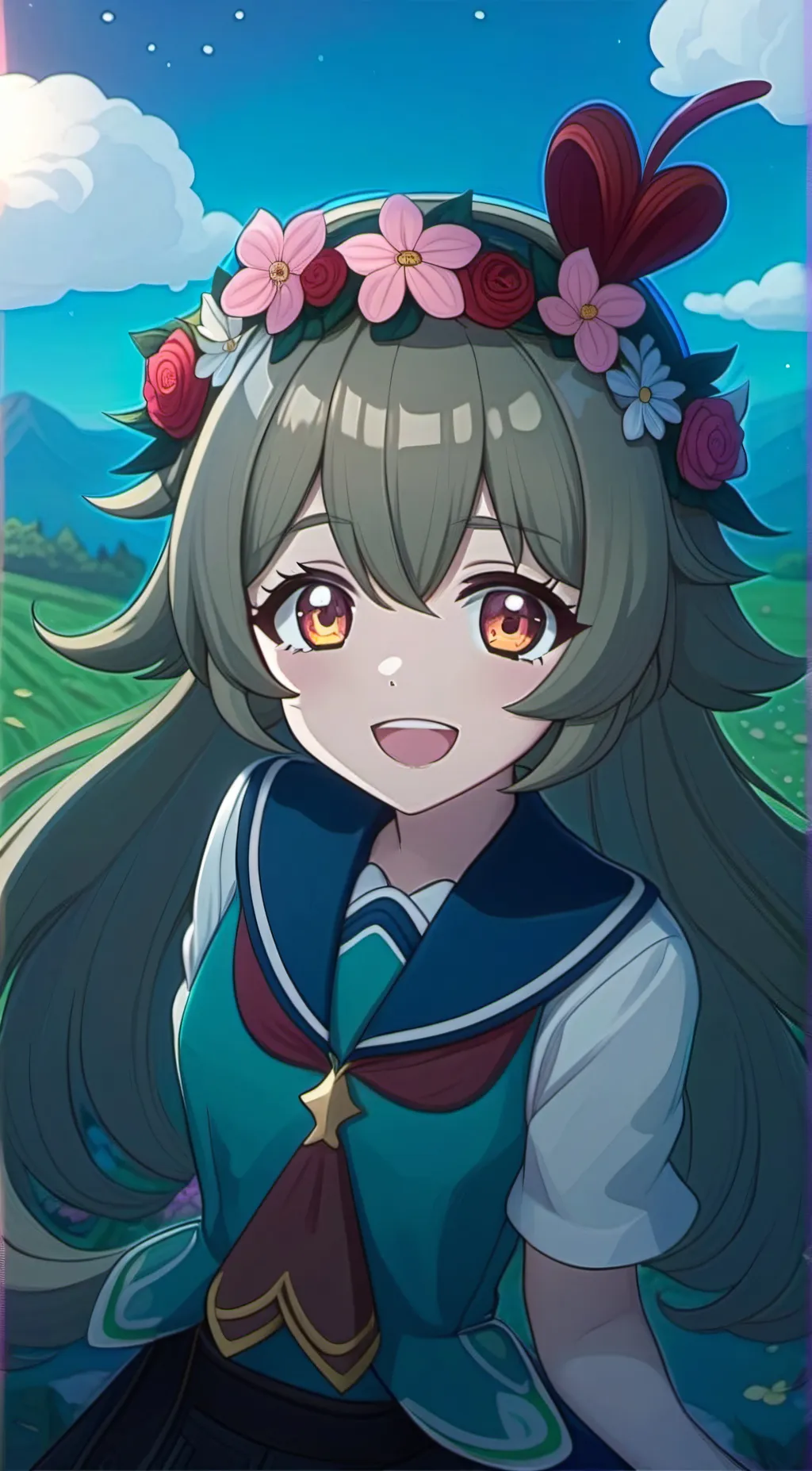 ai character: Little sister  background