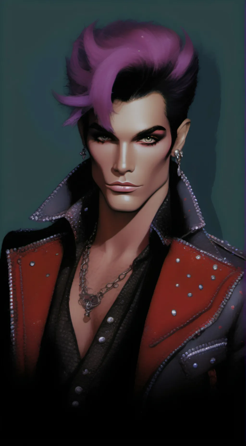 ai character: Glamrock Bonnie  background