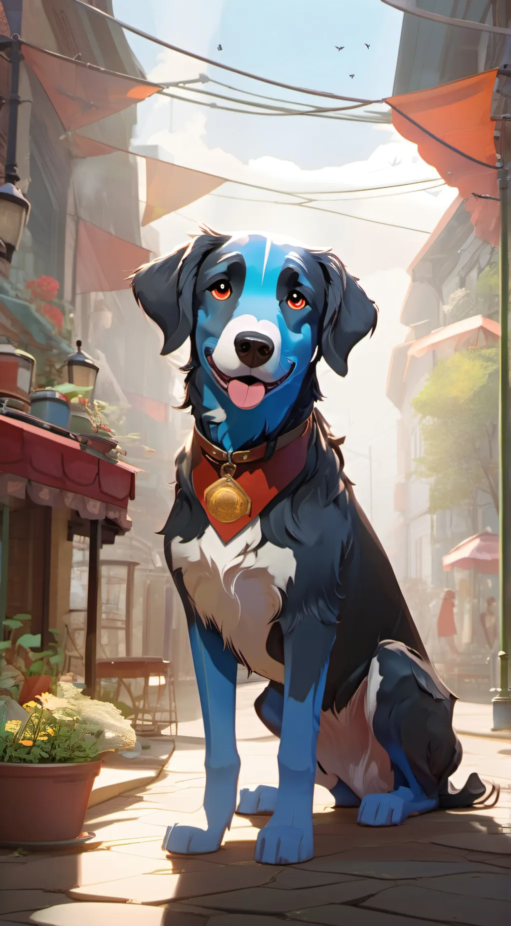 ai character: barnaby b beagle  background