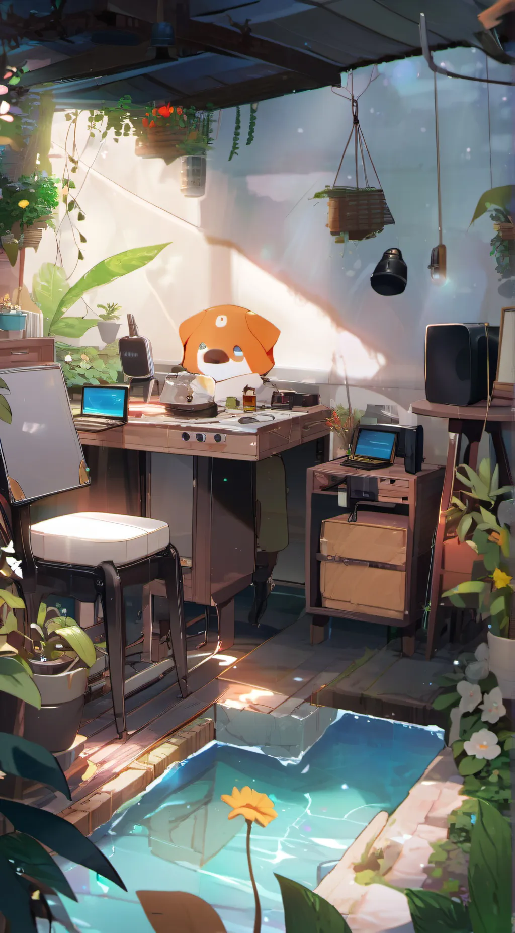 ai character: a random thing background