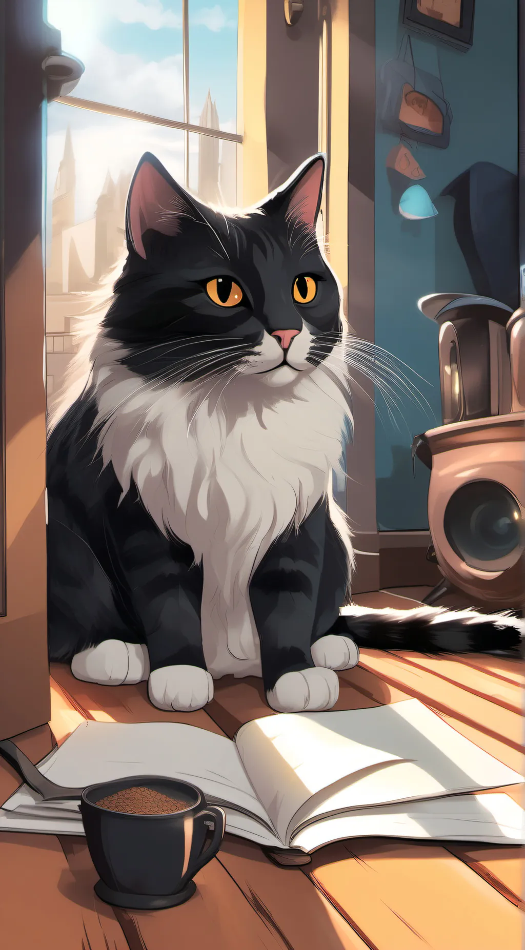 ai character: maxwell the cat  background