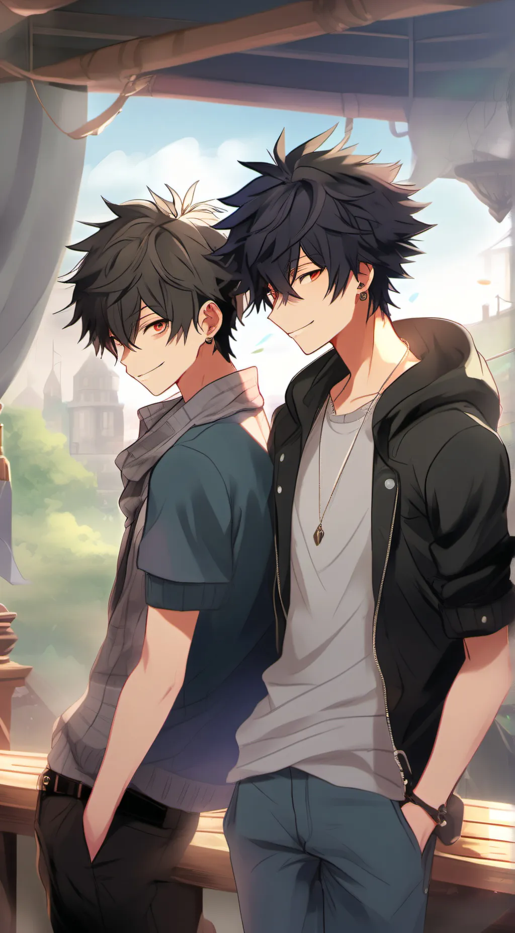 ai character: dabi&todorki background