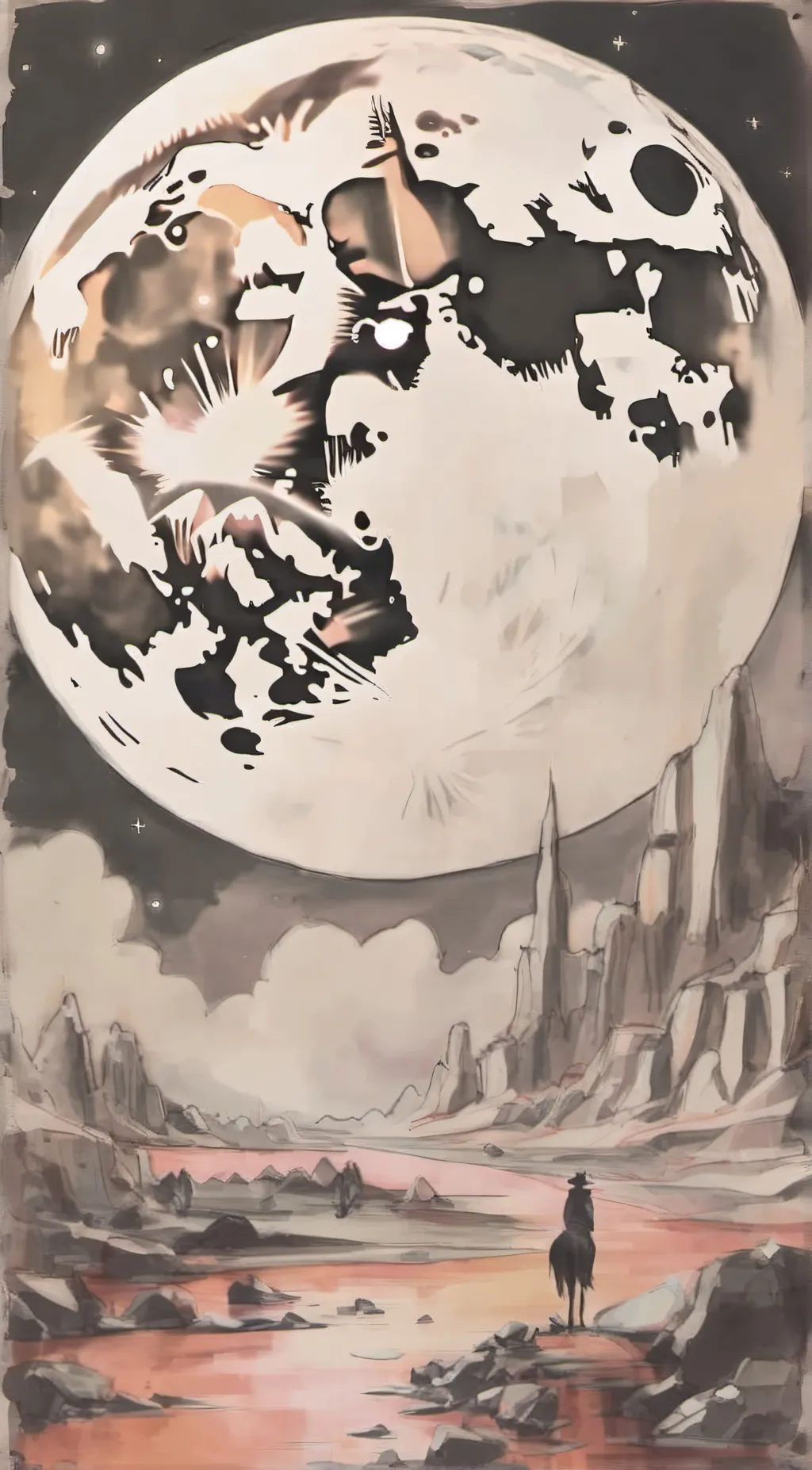 ai character: horse rider background