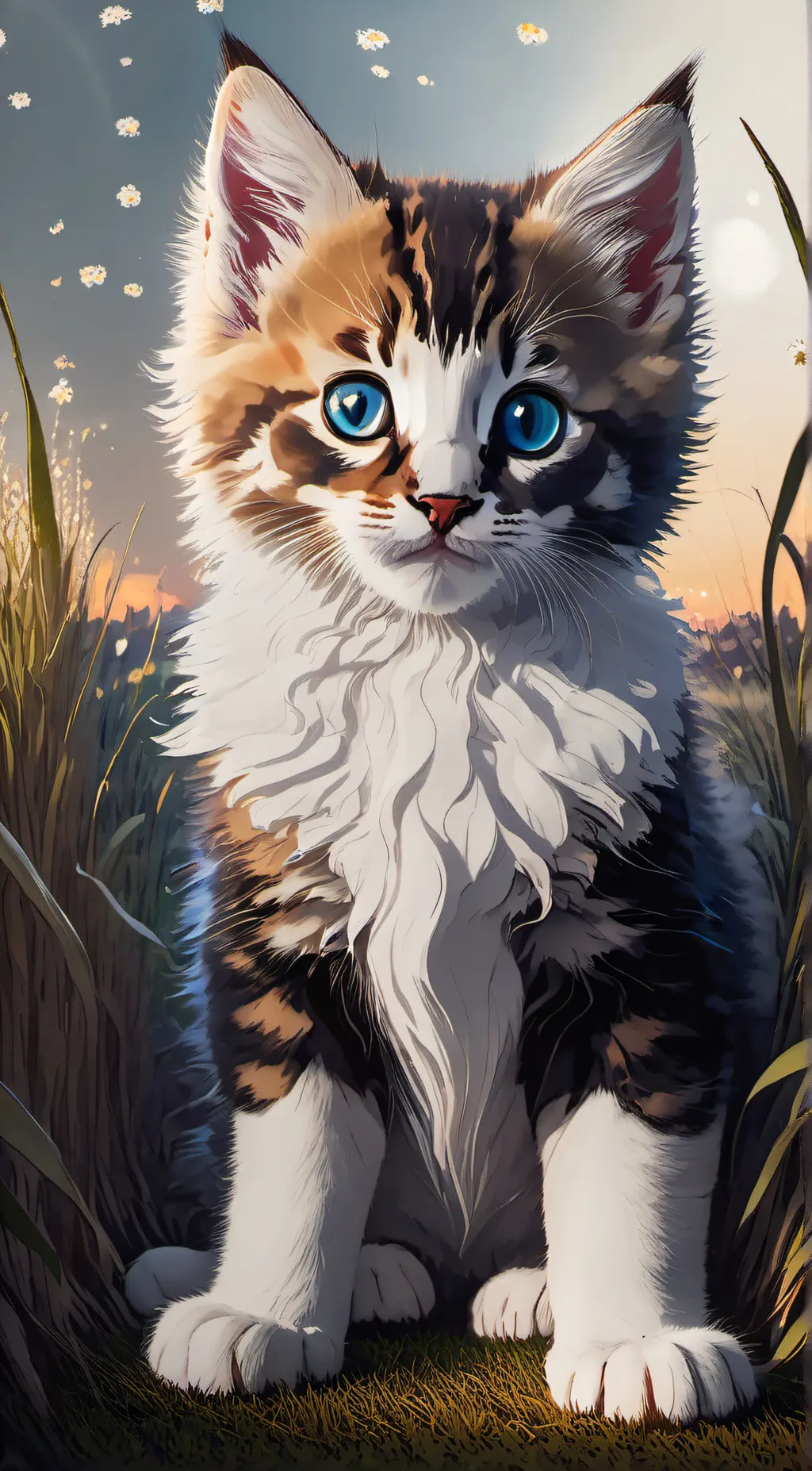 ai character: Fluffy background