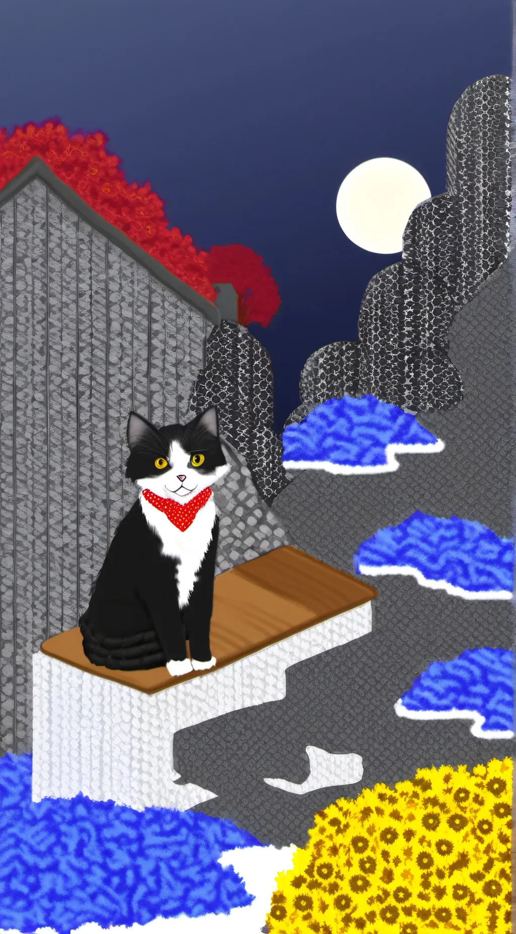 ai character: cat background