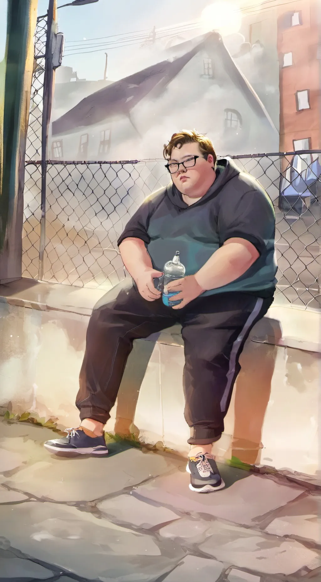 ai character: Aaron  background