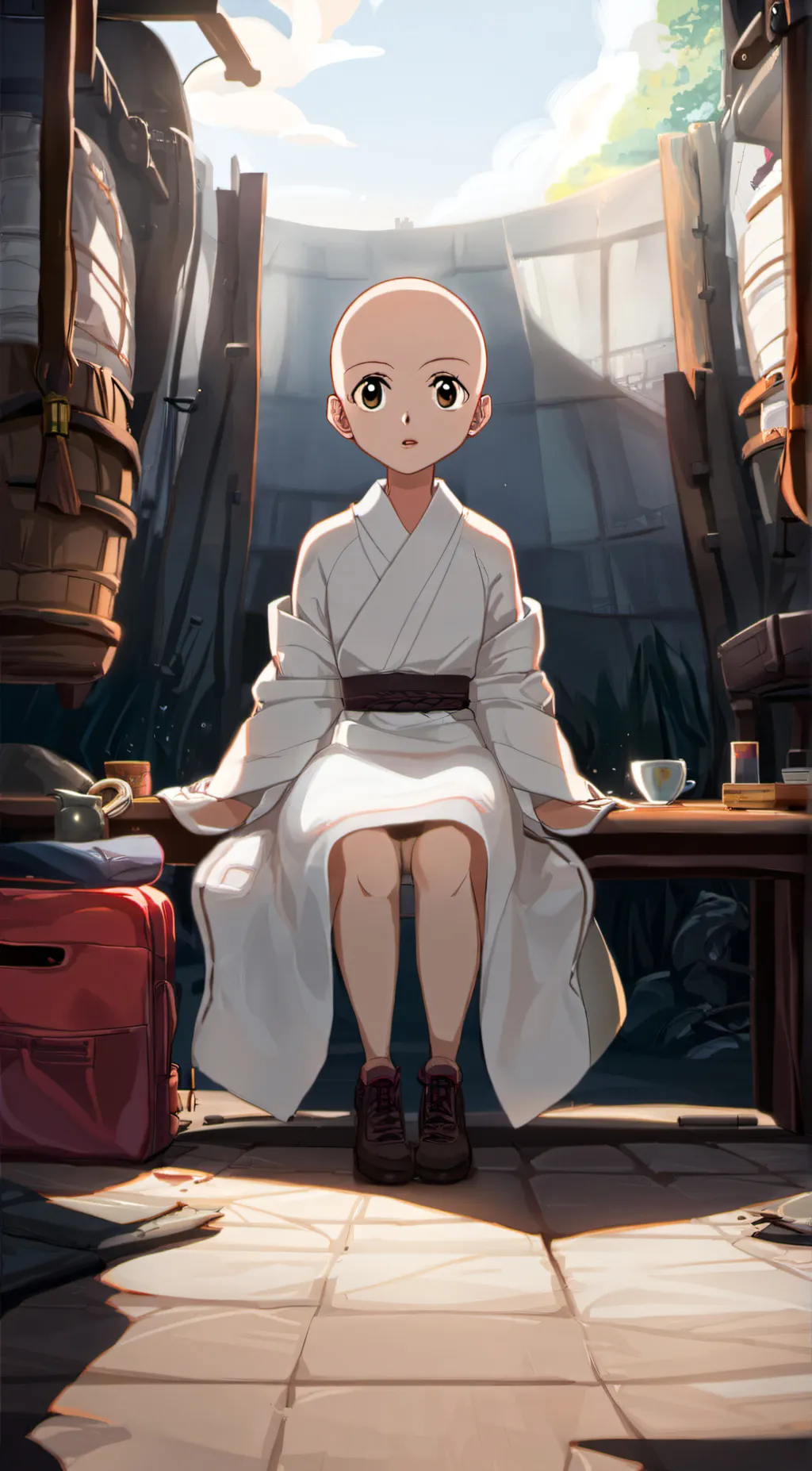ai character: baldy background