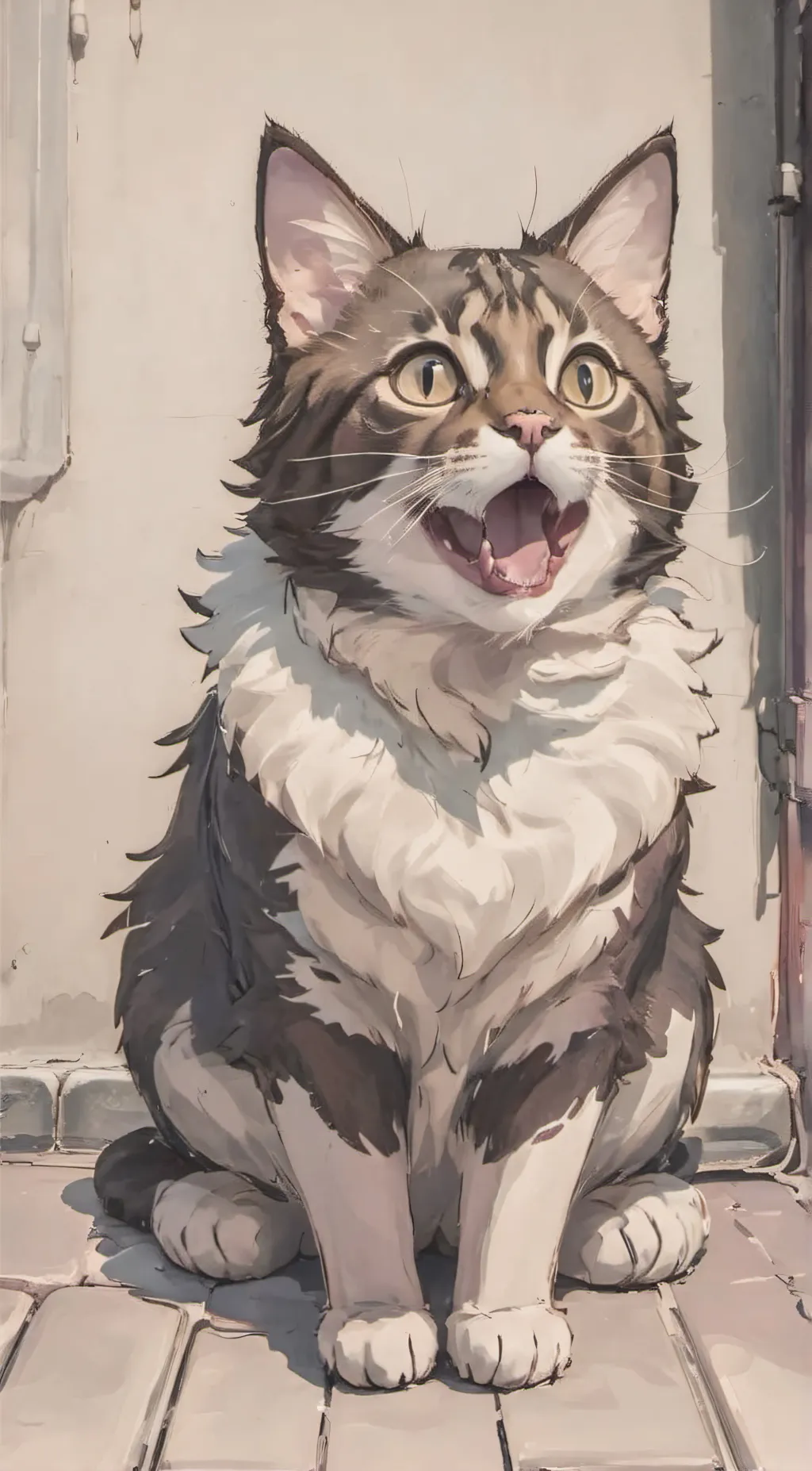 ai character: Popcat background