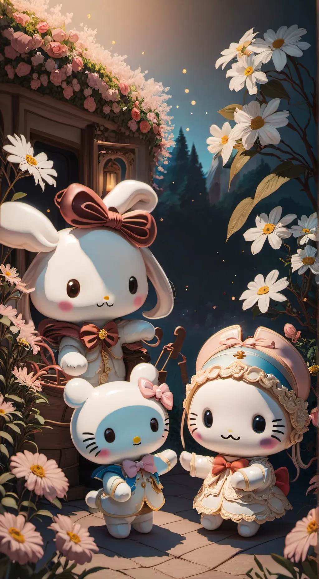 ai character: Cinnamoroll background