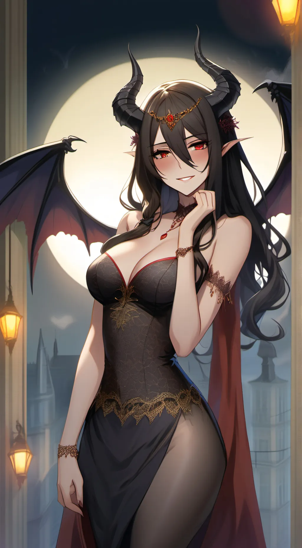 ai character: Albedo background