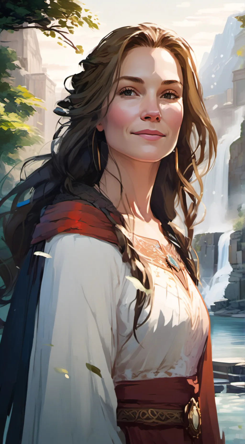 ai character: Rose background