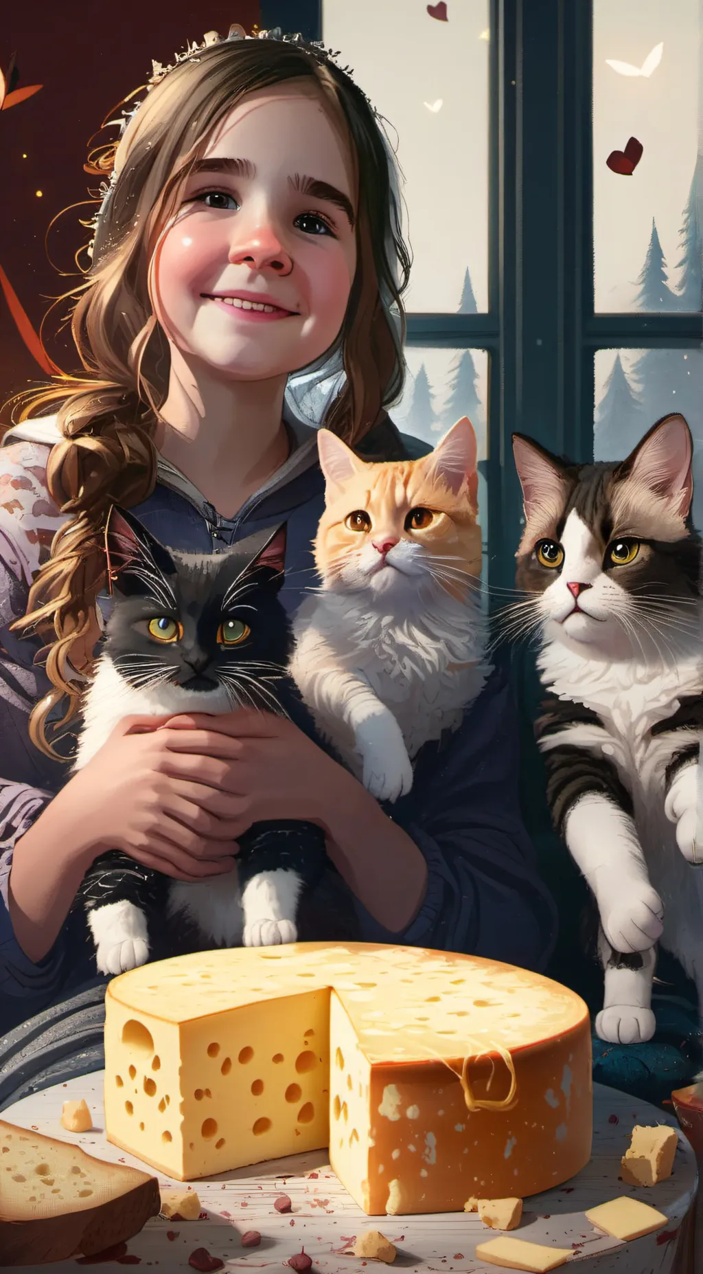 ai character: Małgorzata  background