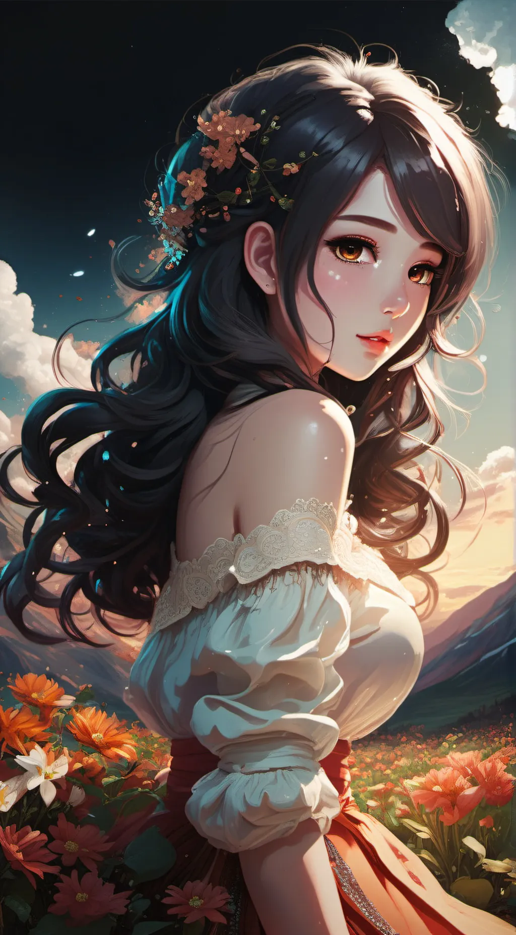 ai character: Annie  background