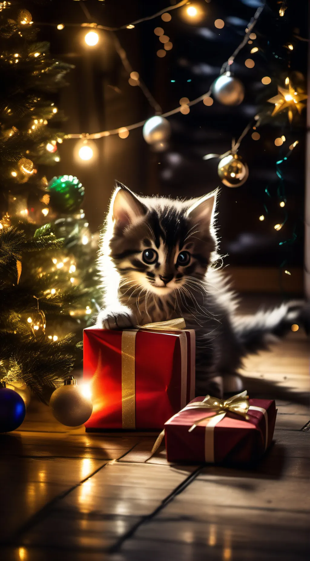 ai character: Bigsby's 1st Xmas background