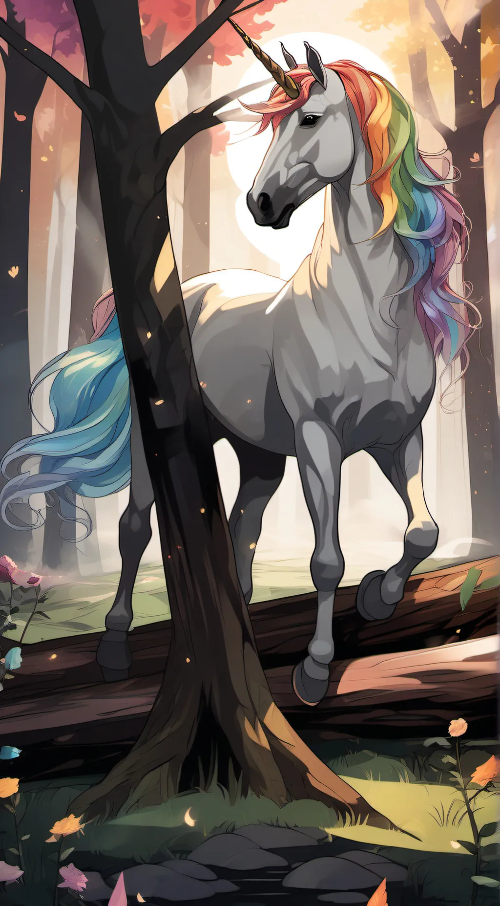 ai character: Milo the Unicorn  background