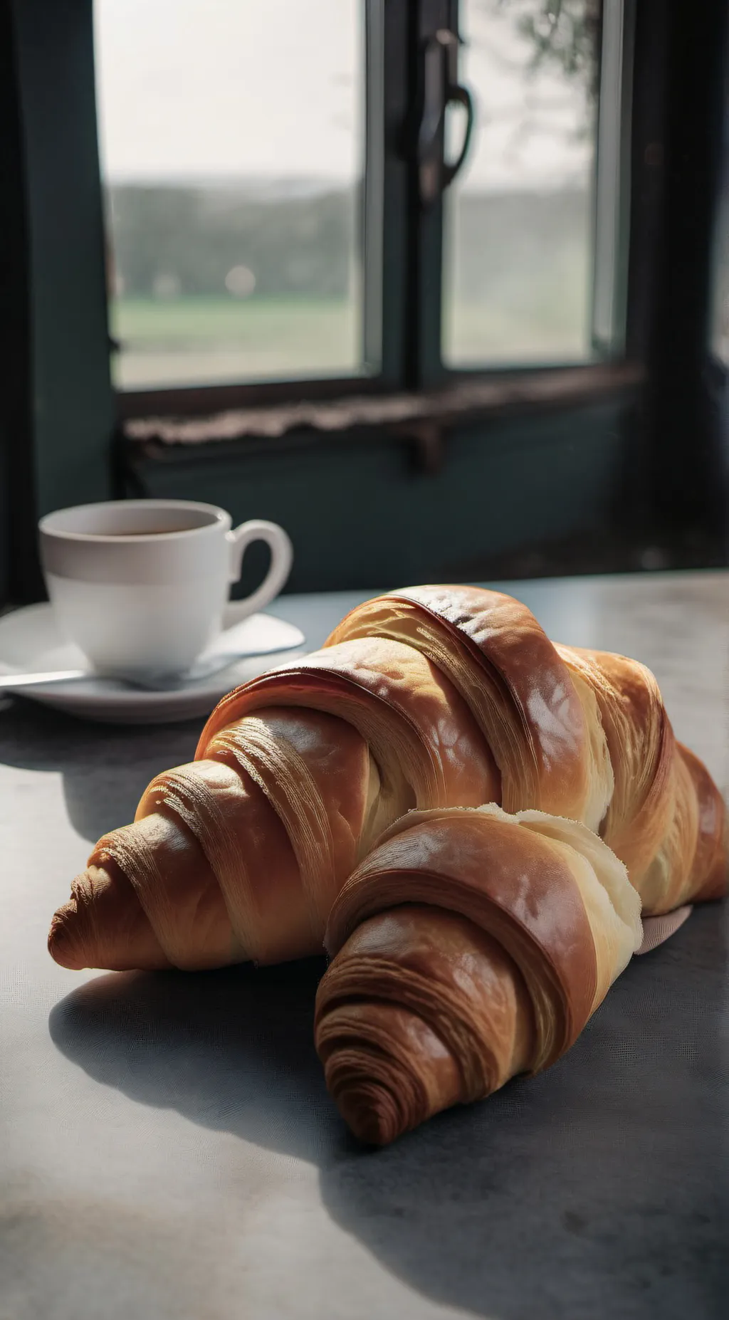 ai character: Croissant  background