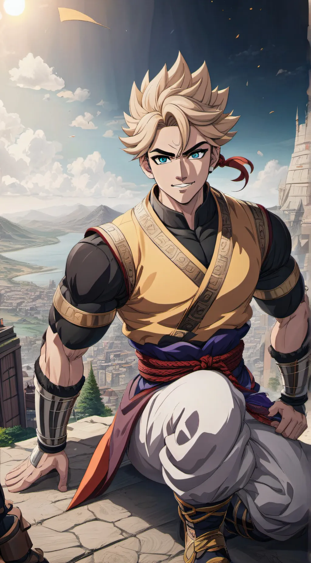 ai character: Nappa suiny  background