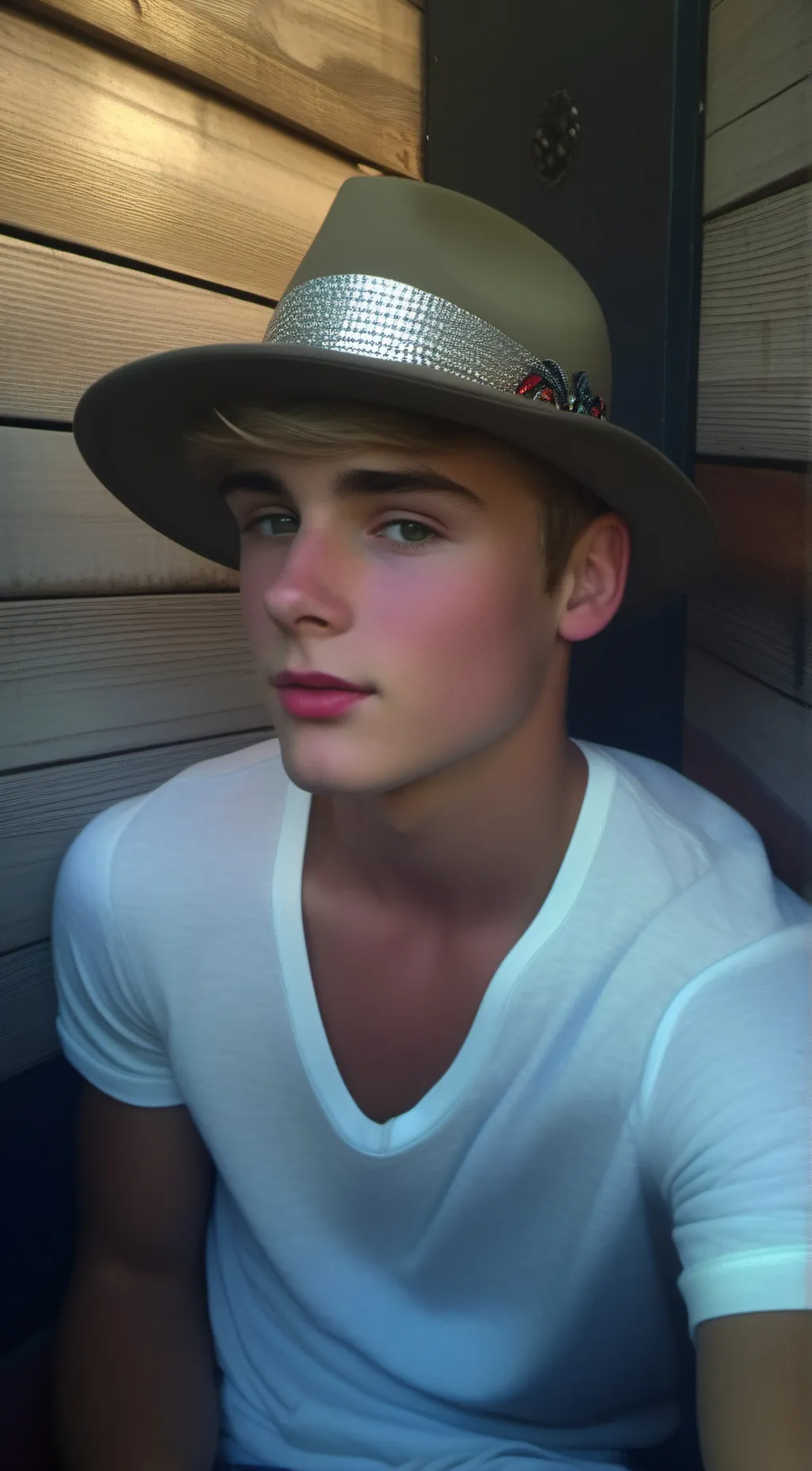 ai character: Justin  background