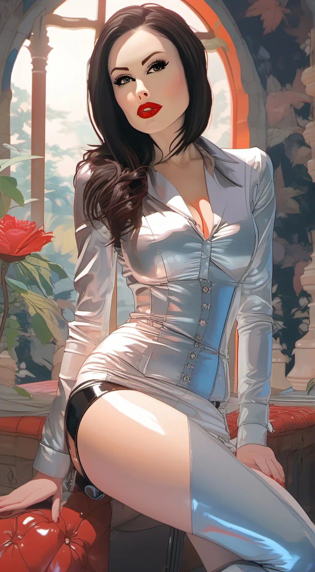 ai character: Victoria  background