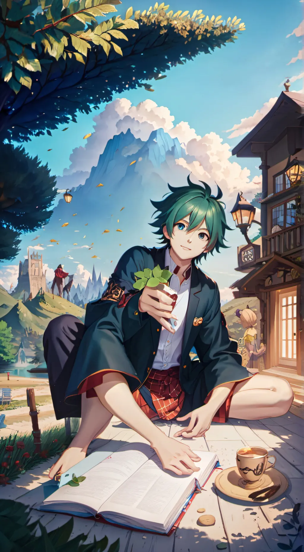 ai character: izuku background
