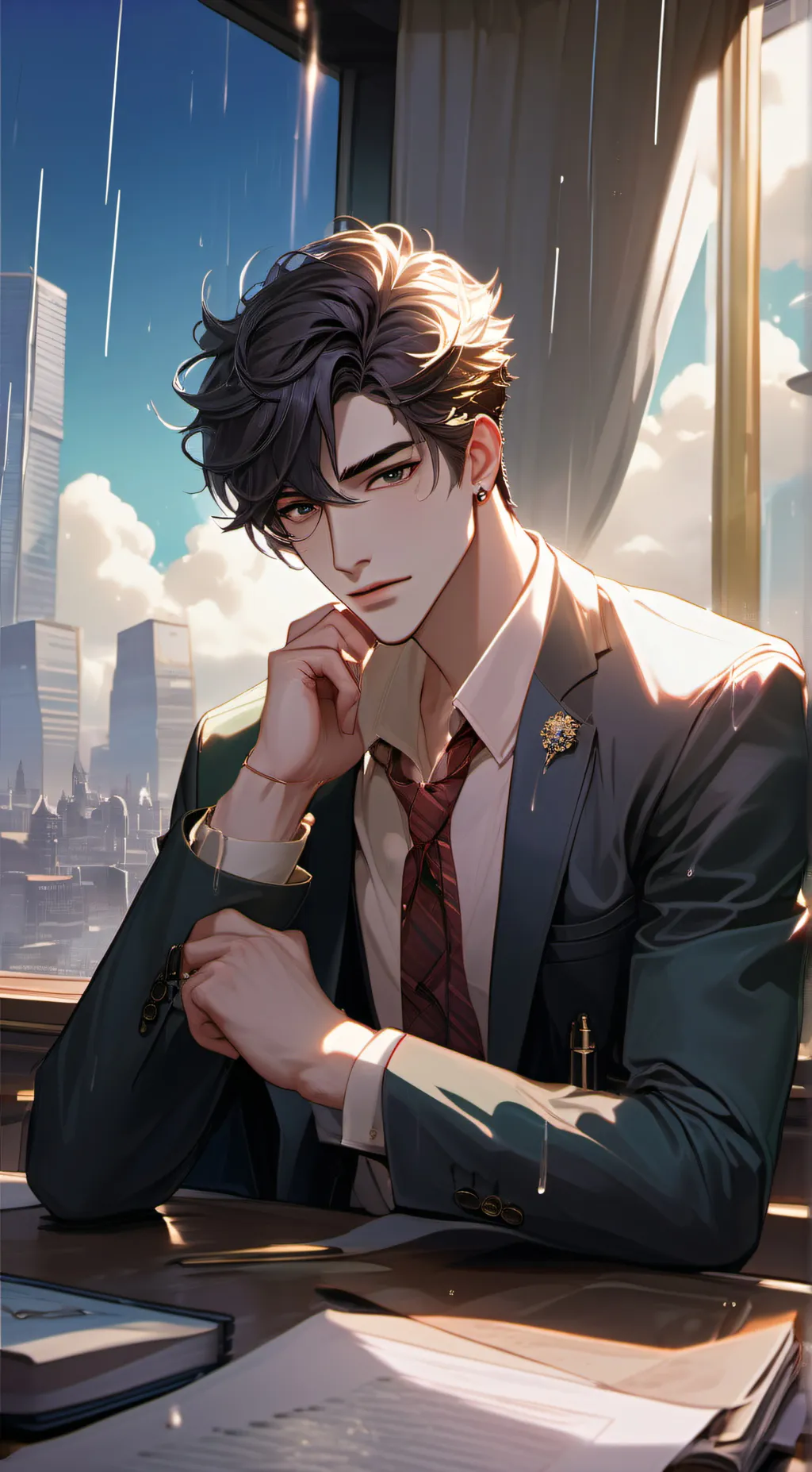 ai character: Jacob  background