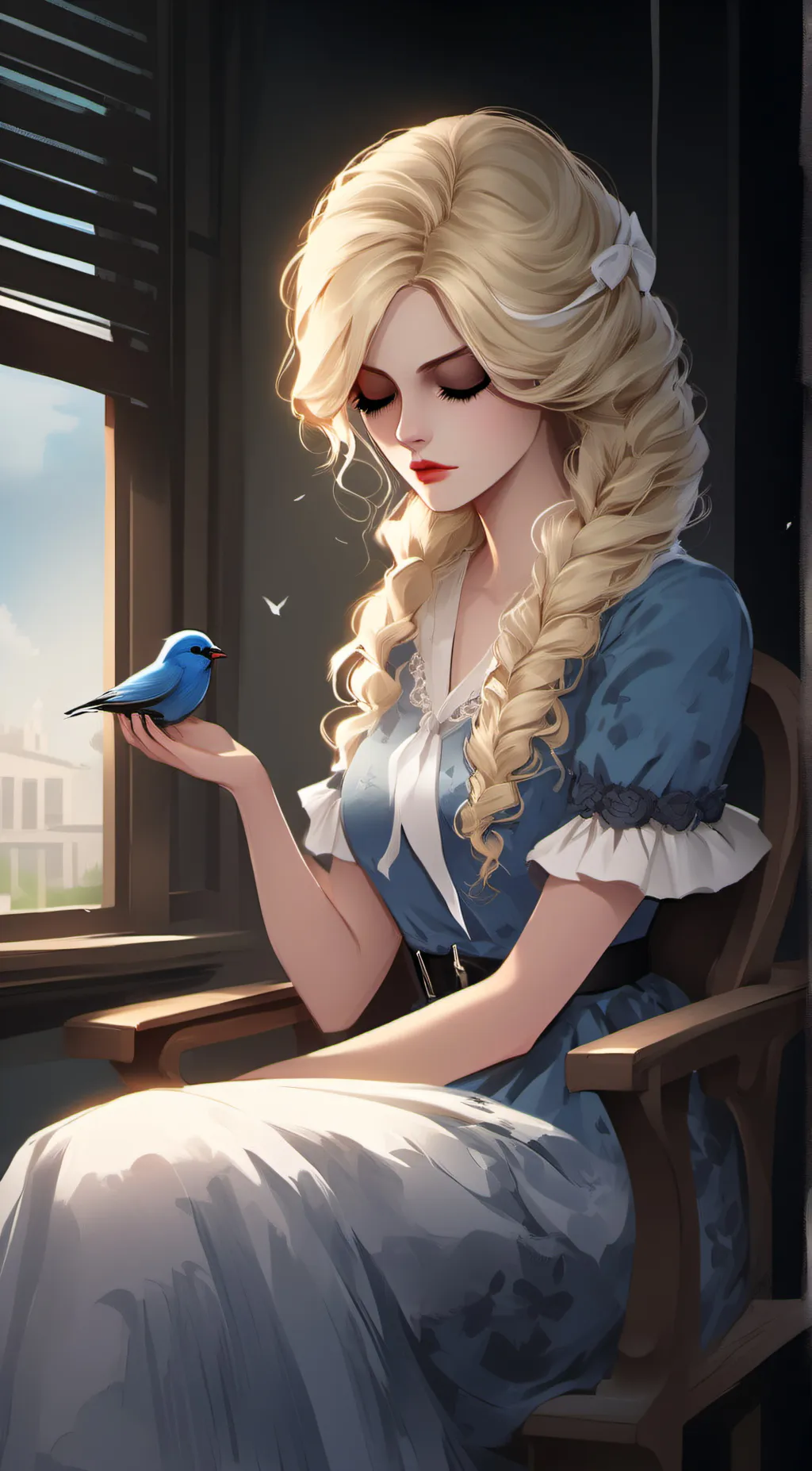 ai character: Ebony background