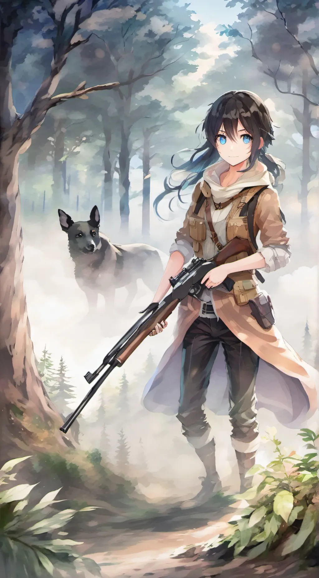 ai character: Hailey and hunter background