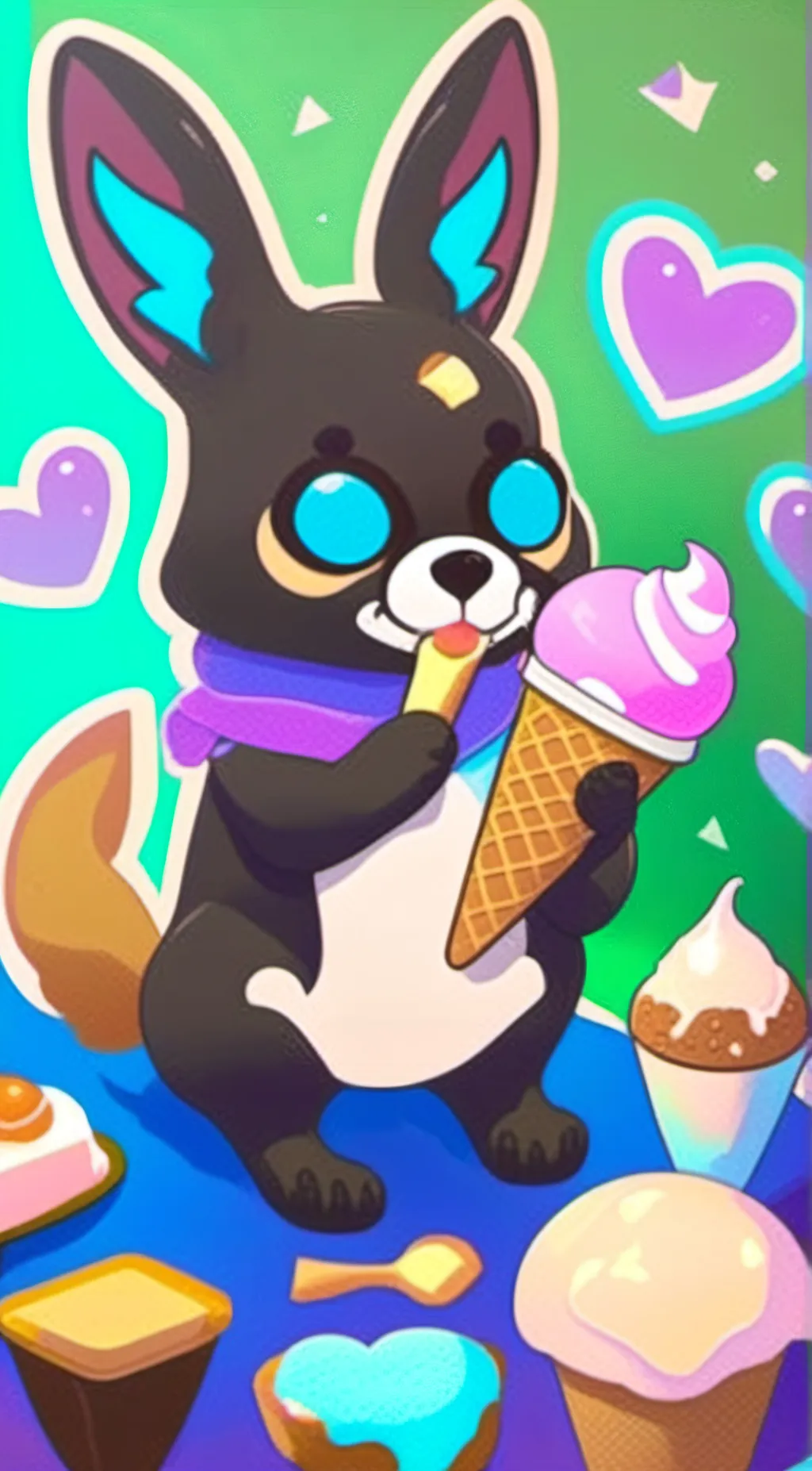 ai character: KF background