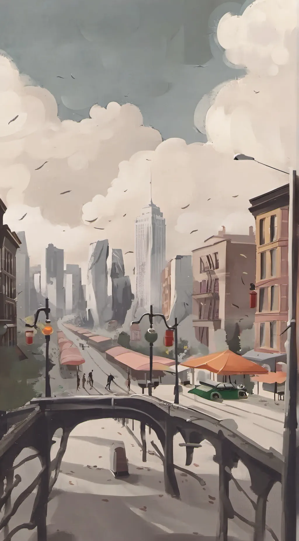 ai character: Random background