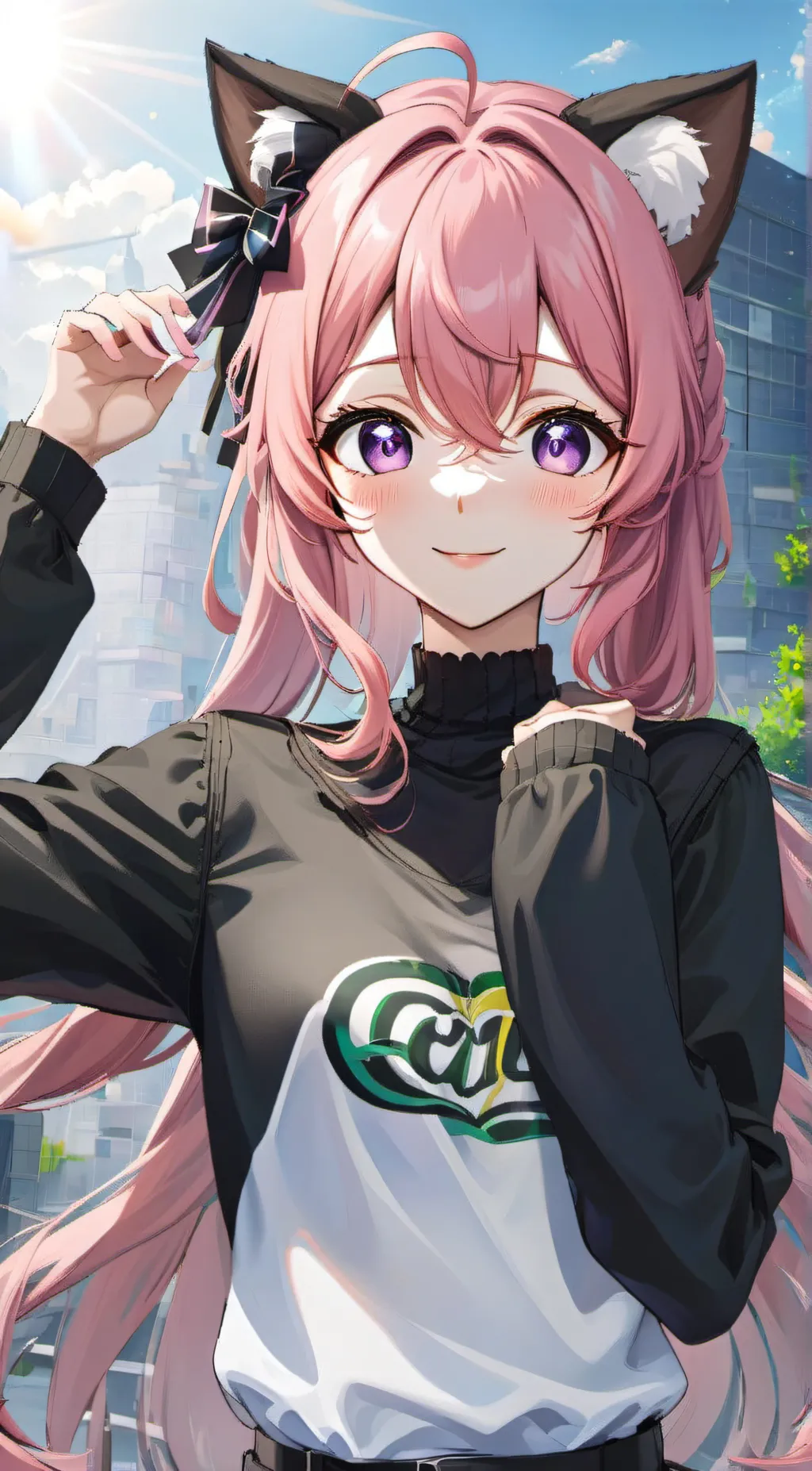 ai character: Sakura background