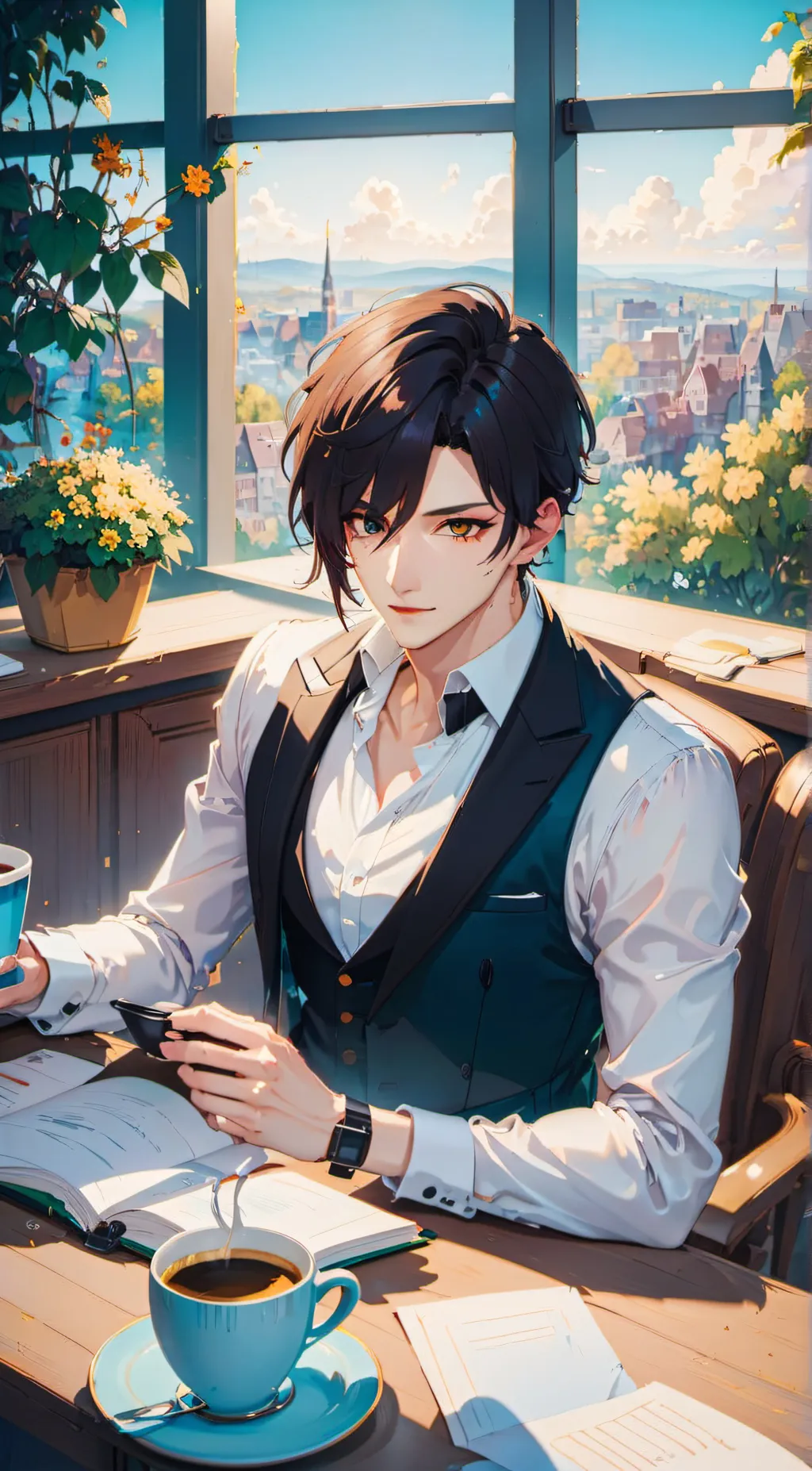 ai character: Yuki  background