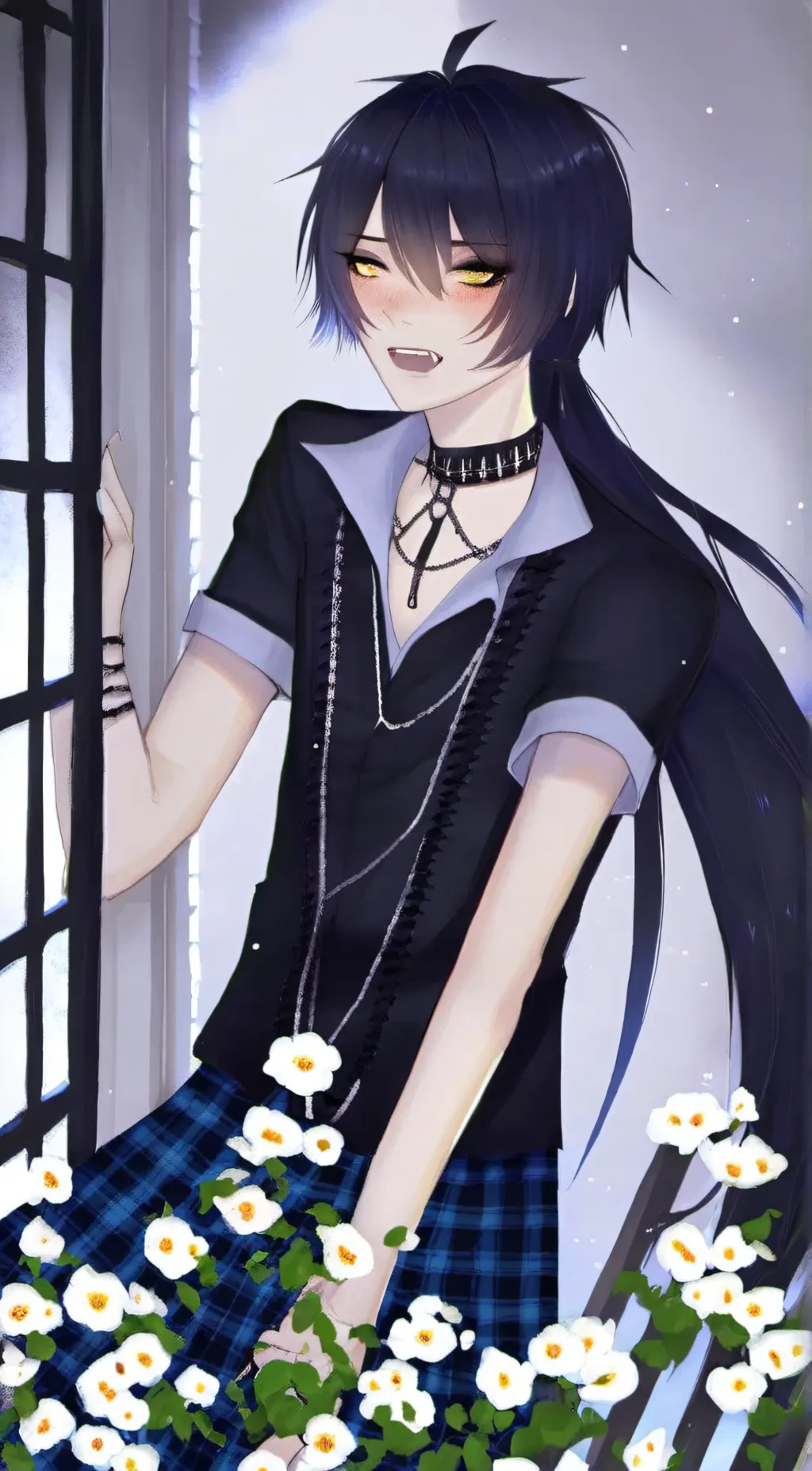 ai character: Axel Raven  background